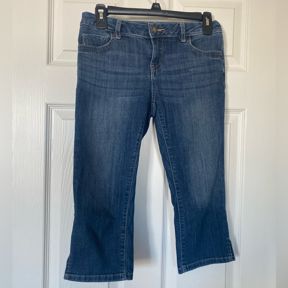 Simply Vera Vera Wang Dark Blue Capri Jeans